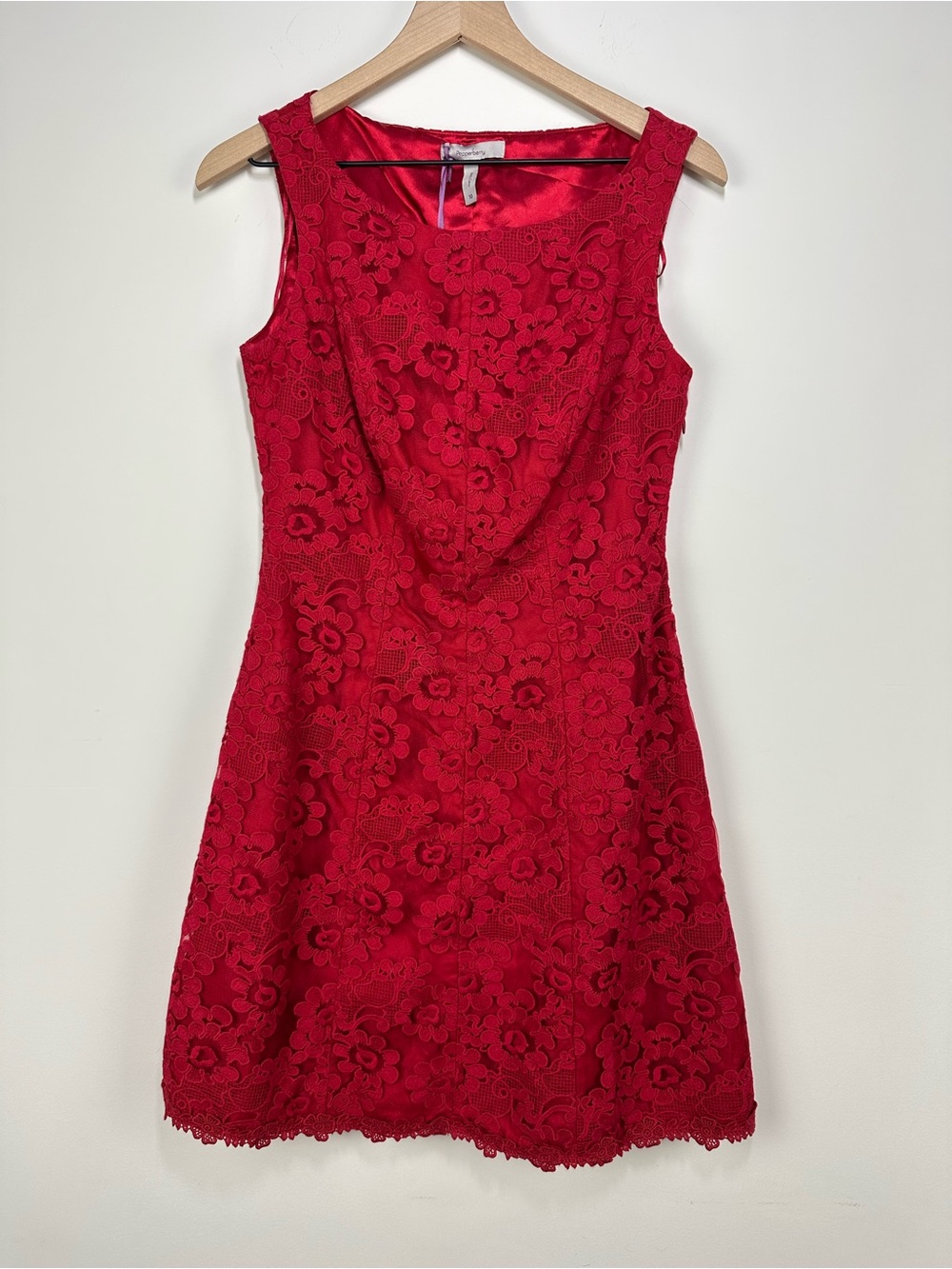 NEW! Pepperberry by Bravissimo Red Lace A Line Dress Really Curvy, US6 / UK10